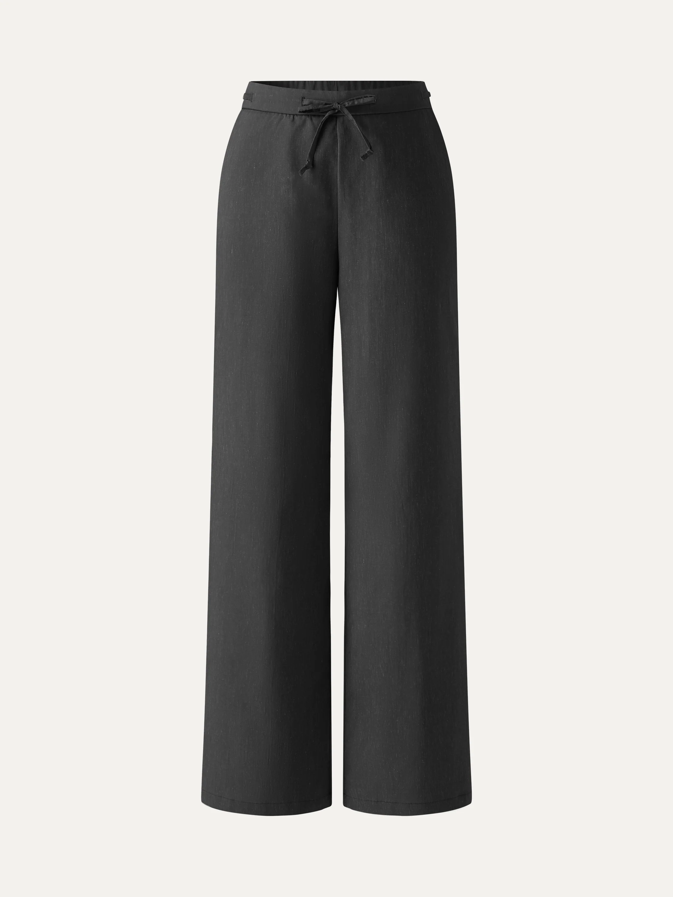 Wrinkle-Resistant Linen Drawstring Wide Leg Pant with Pockets - Image 23