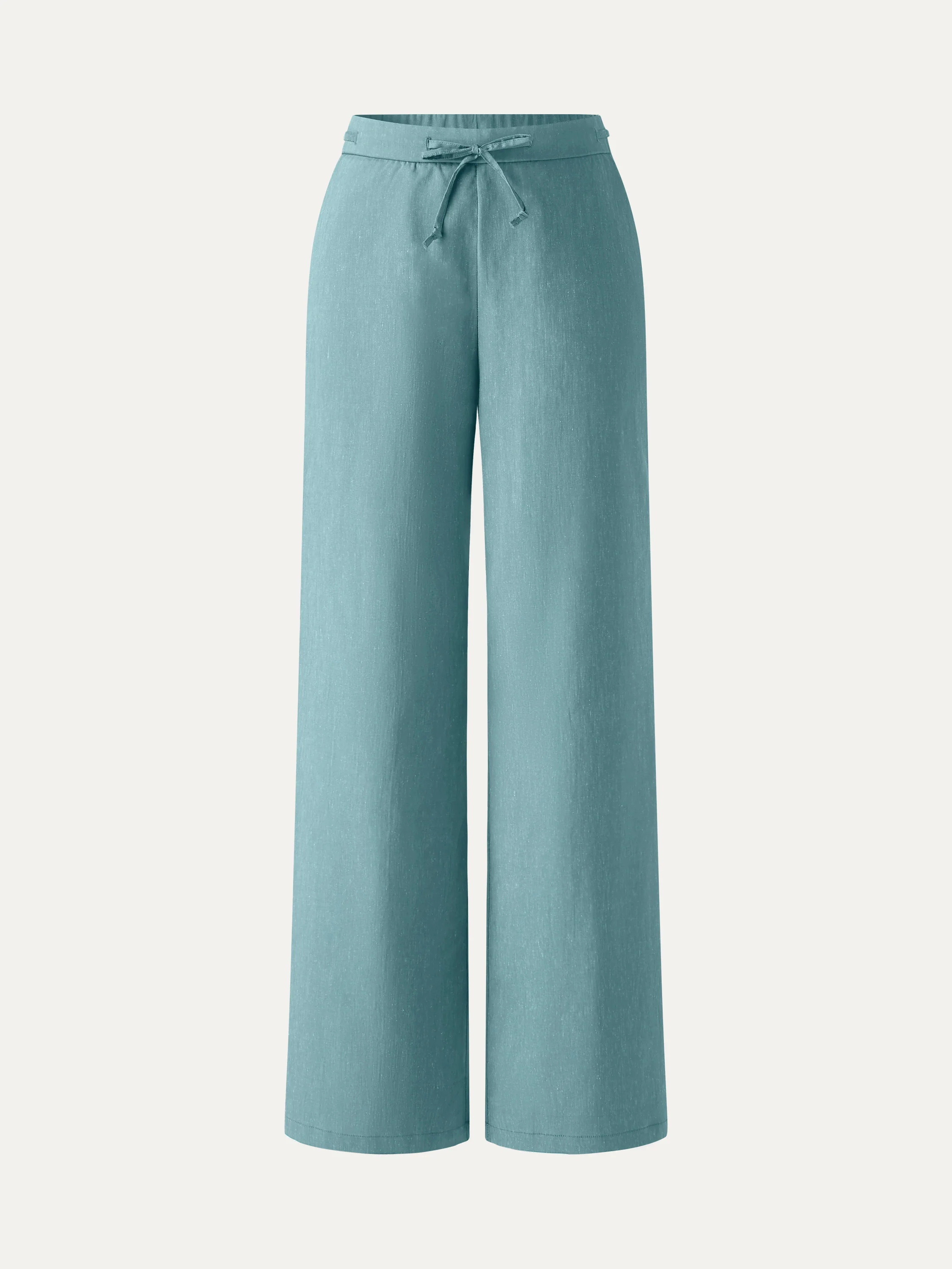 Wrinkle-Resistant Linen Drawstring Wide Leg Pant with Pockets - Image 25