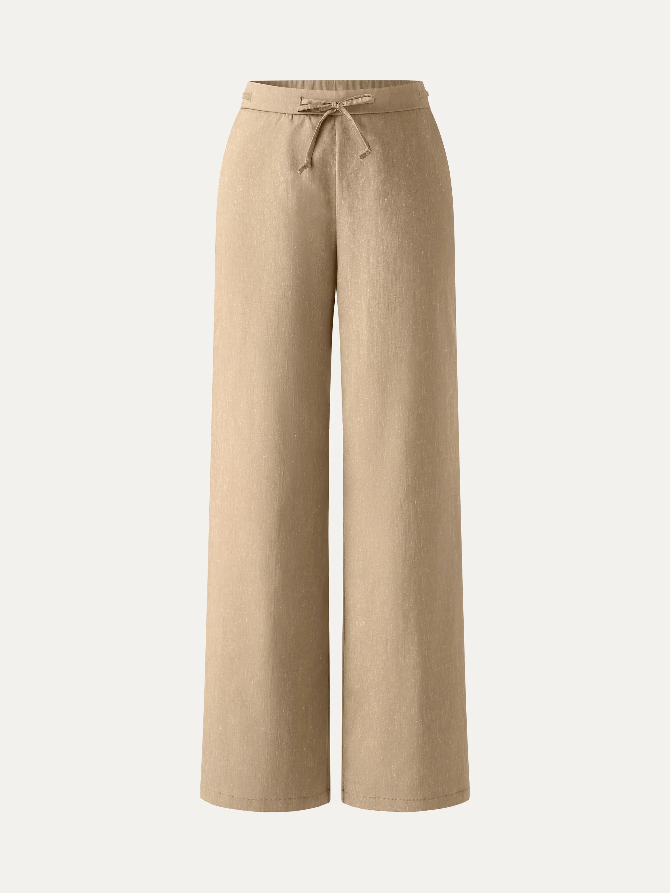 Wrinkle-Resistant Linen Drawstring Wide Leg Pant with Pockets - Image 26