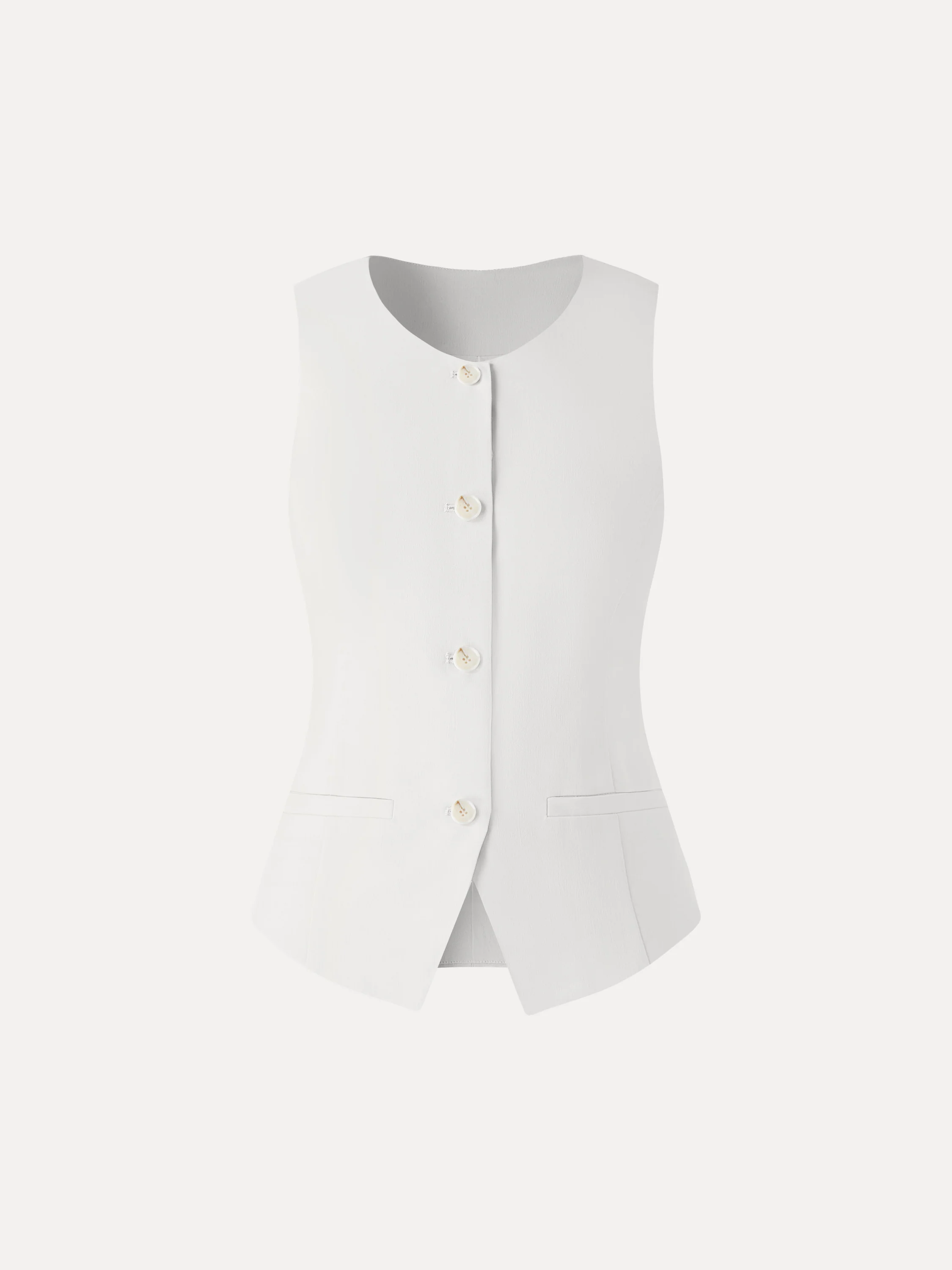 Linen Summer Waistcoat with Pockets - Image 12