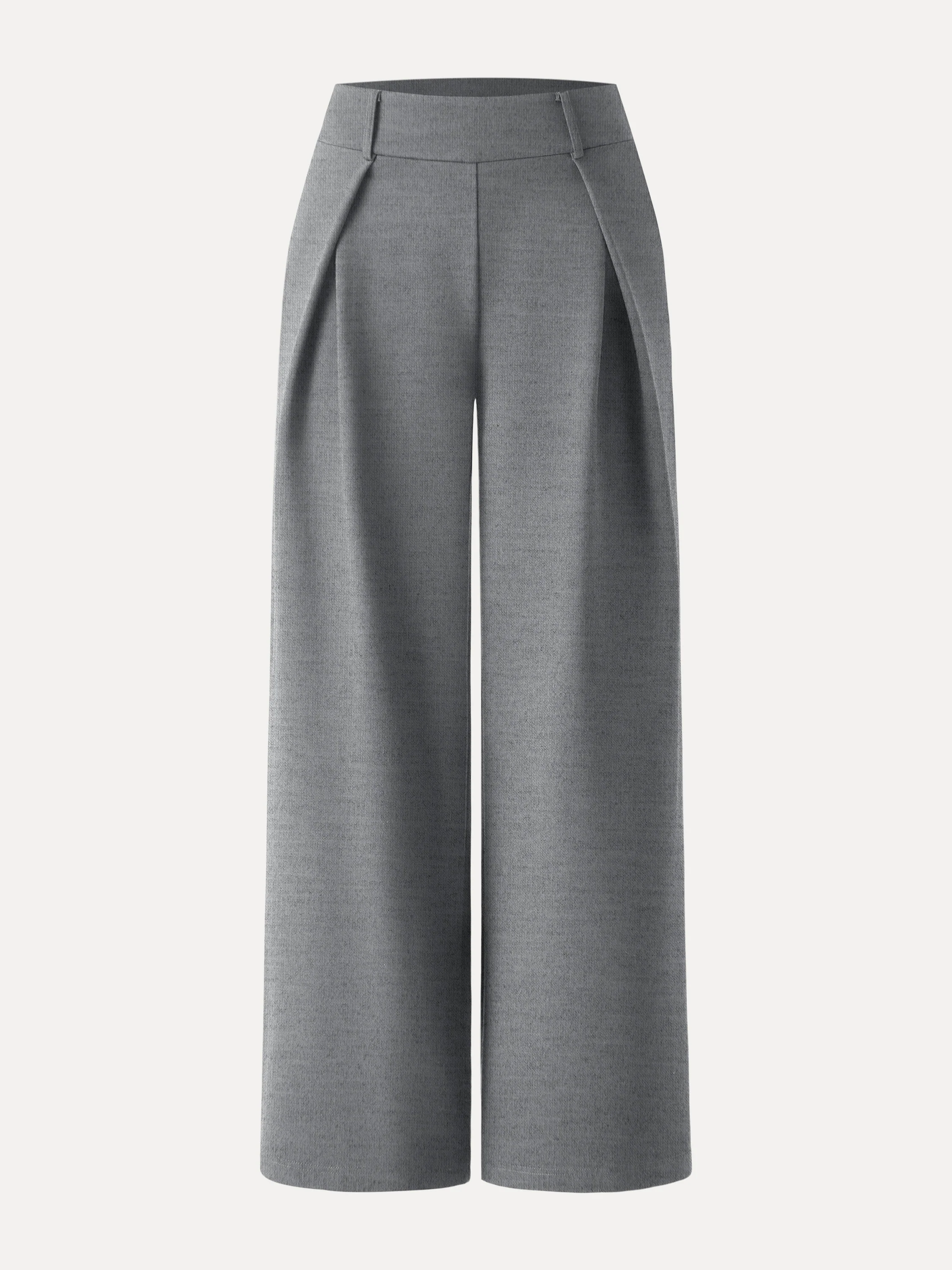 Wrinkle-Resistant Stretchy High Rise Wide Leg Pant with Pockets - Image 8